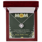 Mothers Day Necklace for Mom, Meaningful Gift for Mother from Daughter, Love Knot Necklace, Mom Jewelry Gift Happy Mother's Day 2026, To My Mom Necklace With Heartfelt Message