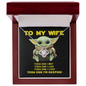 YODA ONE - MY WIFE - ELEGANT NECKLACE - To My Wife Yoda One I Met - To My Wife Necklace - Valentines Day Gifts For Wife - To My Wife Necklace From Husband