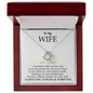 To My Wife - Alluring Necklace - I Love You Always & Forever - To My Queen - To My Wife Necklace Anniversary Gift For Wife - Birthday Gift for her - Anniversary Gift for her - Romantic message for her