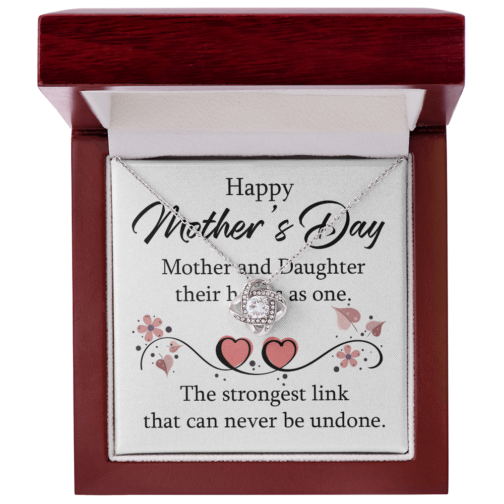 Happy Mother's Day 2026 Gift for Mom Necklace, Daughter to Mom Jewelry, Heart Necklace for Mother, Gift from Daughter, Birthday Christmas Gifts With Heartfelt Message