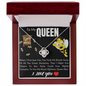 To My Queen - To My Wife Necklace Anniversary Gift For Wife - Gift For Wife - Necklace For Wife - To My Queen bee - To My Queen soulmate - Forever Love Necklace Birthday Gift For Wife - I love you