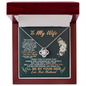 To My Wife I'll Be By Your Side Love Your Husband -  To My Wife Necklace From Husband - Anniversary Gift For Wife from Husband - To My Soulmate Necklace For Women - Wife Birthday Gift