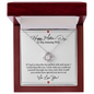 To My Wife Necklace With Message Card - Gift for Your Beloved Soulmate - Perfect Wife & Mom Mother's Day Necklace - to My Amazing Wife Gifts - Necklace for Wife