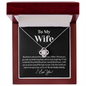 Gold Woman Name Jewelry, Personalized Anniversary Gift for Wife, Amazing Wife Love Knot Necklace - I Love You, Valentines Day Gifts For Wife, Wife Birthday Gift, Anniversary Gift For Wife from Husband