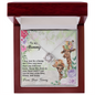 To My Mom Necklace - Mother's Day Gift - Love Message Gift for Mother - Love Knot for mom -  To My Mommy From Your Tummy Ryan Giraffe