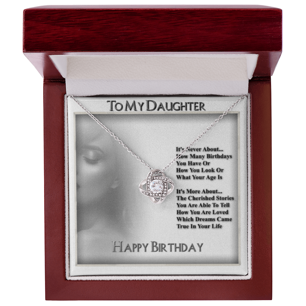 To My Daughter Necklace From Dad With Heartfelt Message & Elegant Box, Gifts For Daughter From Mom, Beautiful Jewelry Gift From Love Daddy Mommy On Graduation, Birthday 2026, Wedding, Valentine's Day