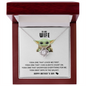 To My Wife - Yoda Best Wife In the Galaxy -  Engagement Gift - Anniversary Jewelry for Her - Best Gift for wife - Best Wife Gift - Romantic message card for her