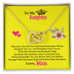Daughter Gift From Mom Mother Daughter Necklace Birthday Graduation Christmas Jewelry Gifts For My Beautiful Daugther Adult Daughter with Message Card and Gift Box, Daughter Jewelry From Mama