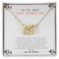 To My Wife - Woman of My Dreams - Necklace - Anniversary Gift for her - Hand-made Neckless for Beloved wife - To My Wife Necklace With Message Card - Best Birthday Gift for her