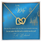 To My Wife Necklace - BEAUTIFUL EID GIFT FOR WIFE - LOVE KNOT - Love Necklace for soulmate - Diamond Necklace for her - Best Birthdat Gift for her - Anniversary Gift