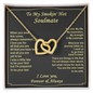 Gift For My Wife - Romantic Wife Gift - Wife Birthday Surprise - Golden colour Neckless for Beloved wife - Anniversary Gift For Wife - To My Wife Necklace From Husband - To My Soulmate Necklace For Women