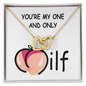 Customize Couple Necklace - Valentine's Day Gift - Gift for Her Him - Special Love Knot Necklace From Husband - Gift for Wife You're My One and Only - Soulmate Necklace for Women - Custom Necklace for Wife