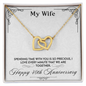My Wife Every Minute 40th Anniversary Peas Pod Necklace - Customize Couple Necklace - Anniversary Gift - to My Wife Necklace From Husband - to My Soulmate Necklace for Women
