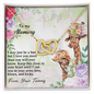 To My Mommy From Your Tummy Ryan Giraffe - Mother's Day Gift - To My Mom Necklace - Love Message Gift for Mother - Happy Mother's day