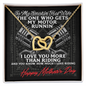 To My Smokin' Hot Wife - Happy Mothers Day - Gets my motor runnin' - Love Knot - Necklace for wife - To My Wife Necklace From Husband