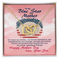 Mother's Day Necklace for Mom, Meaningful Gift for Mommy from Daughter, Interlocking Hearts Necklace, Mom Jewelry Gift, To My Blue Star Mother Necklace With Heartfelt Message