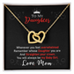 Daughter Gifts From Mom Mother Daughter Necklace Birthday Graduation Christmas Jewelry For My Daughter with Message Card and Gift Box, Daughter Jewelry From Mama, Daughter Birthday Necklace Christmas Gifts