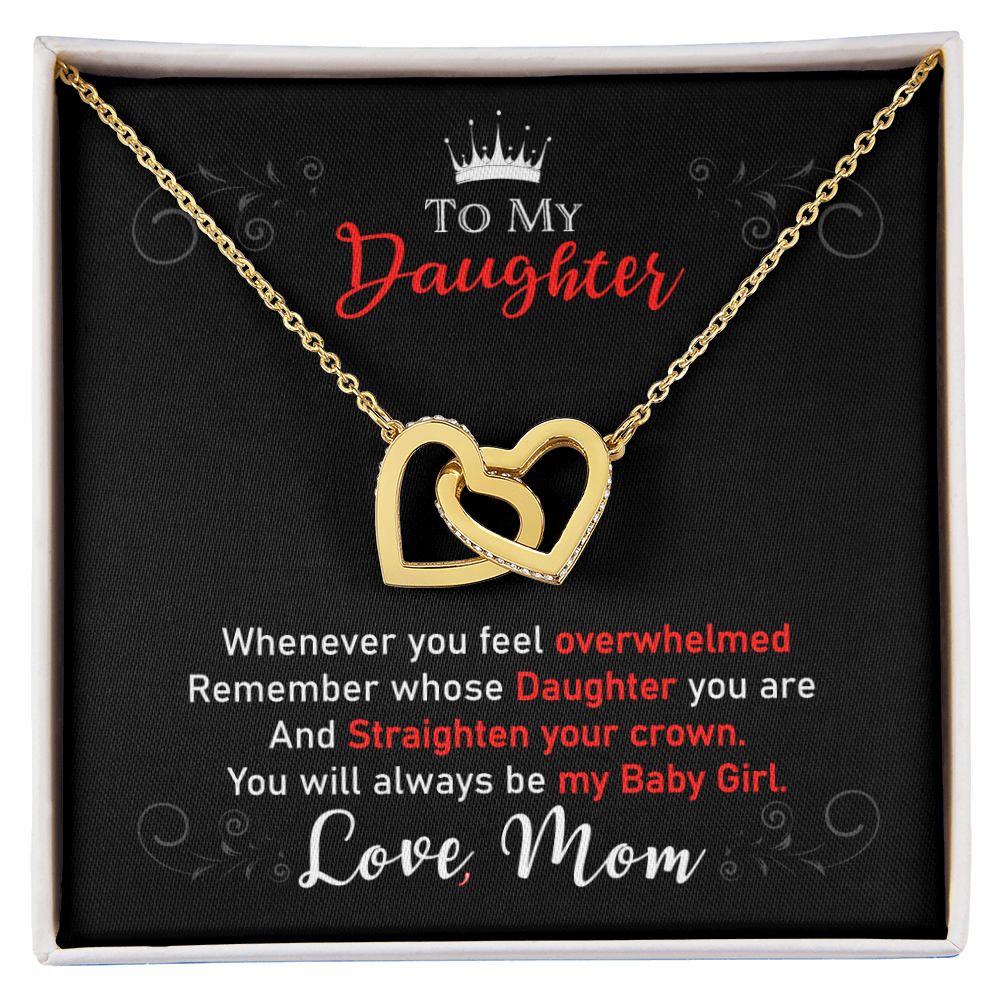 Daughter Gifts From Mom Mother Daughter Necklace Birthday Graduation Christmas Jewelry For My Daughter with Message Card and Gift Box, Daughter Jewelry From Mama, Daughter Birthday Necklace Christmas Gifts
