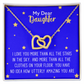 To My Daughter Necklace from Dad Mom, Mother's Day Gifts for Women Adult Daughter, Daughter Necklace as Daughter Fahter Gifts from Dad, Mother Daughter Necklace as Brithday Gift for Daughter