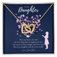 To My Daughter Necklace From Mom, Daughter's Birthday Gift Ideas, Meaningful Jewelry Gift For Daughter