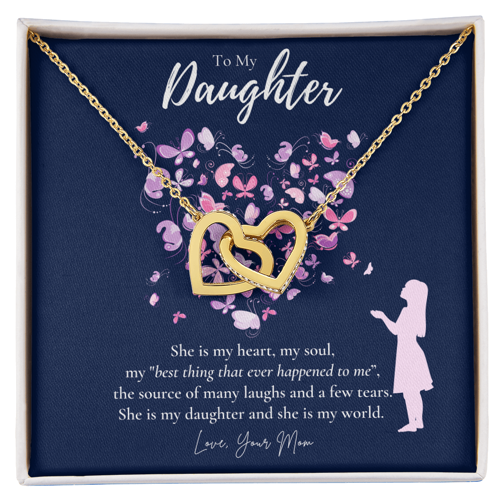 To My Daughter Necklace From Mom, Daughter's Birthday Gift Ideas, Meaningful Jewelry Gift For Daughter