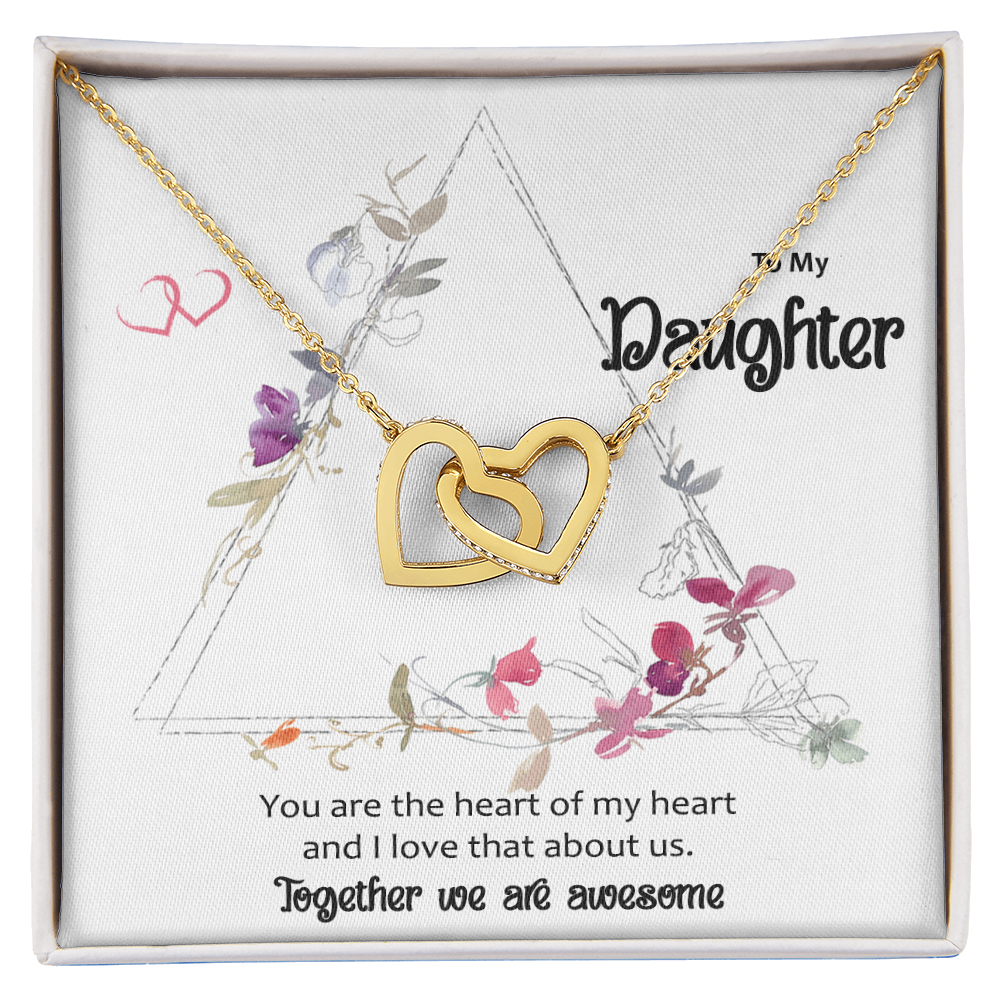 To My Daughter Meaningful Message Card Jewelry Box, Gift for Daughter's Birthday Graduation, Thoughtful for Her from Mom, Birthday Necklace