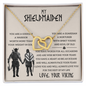 My Shieldmaiden Love Knot Necklace From Beloved Viking - Pretty Neckless Gift for wifey - Customize Couple Necklace - Valentine's day gift - Gift for her him - To My Soulmate Necklace For Women