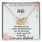 To My Wife Necklace With Message Card - wife gift from husband future husband - Couple Necklace Set - Friendship Necklaces - Handmade Necklace design for wife - Love Desing for soulmate