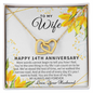14 Year Wedding Anniversary Gift For Wife, 14th Anniversary Gift For Her, 14 Year Anniversary Gift Ideas, 14th Anniversary Gifts,  Gold Woman Name Jewelry, Personalized Anniversary Gift for Wife