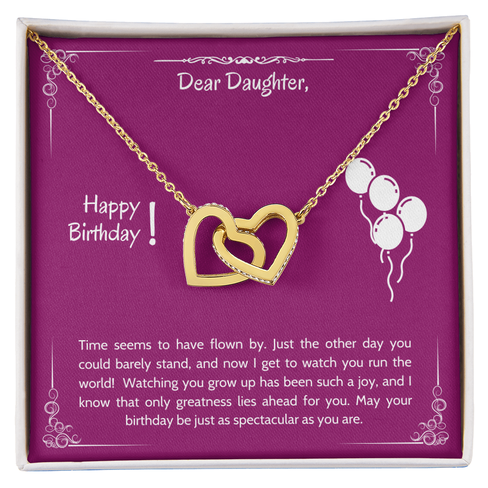 Dear Daughter Happy Birthday Gifts, Daughter Gifts From Mom & Dad, Gifts For Daughter From Dad, Daughter Pendant Necklaces, Daughter Jewelry From Mommy And Daddy, Daughter Necklace Birthday Christmas Gifts