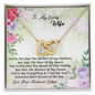 To My Love Wife Necklace - Love your husband lathan - Love Your Husband Lathan - Gift from Husband - Anniversary Gift for wife - Necklace for soulmate - Love knot