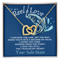 Your Solemate - Fishing Fisherman Necklace - To My Beautiful Wife Necklace Boxed Jewellery - To My Reel Love Necklace - Handmade Jewelry for wife
