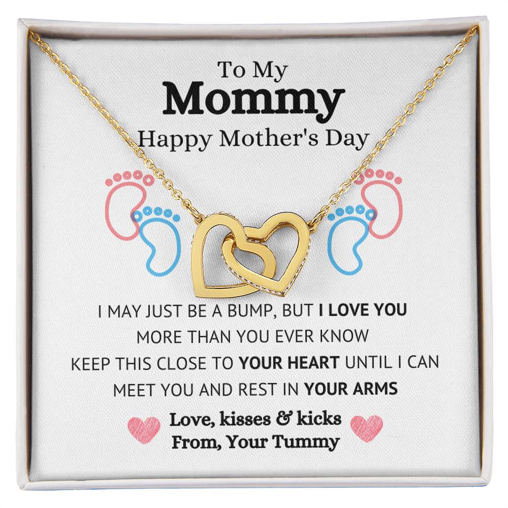 To My Mom Necklace, Happy Mother's Day Gift, Daughter Gift for Mom, Emotional Message Card Jewelry, Unique Moms Birthday Gift Ideas