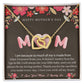 To My Loving Mom Necklace I Love You Mom Forever Love Necklace Gifts From Daughter Son Kids Mom's Birthday Gift Mother's Day Gift Jewelry with Message Card and Gift Box, Mother's Day Gift, Gifts for Women, Mom Birthday Gift Ideas