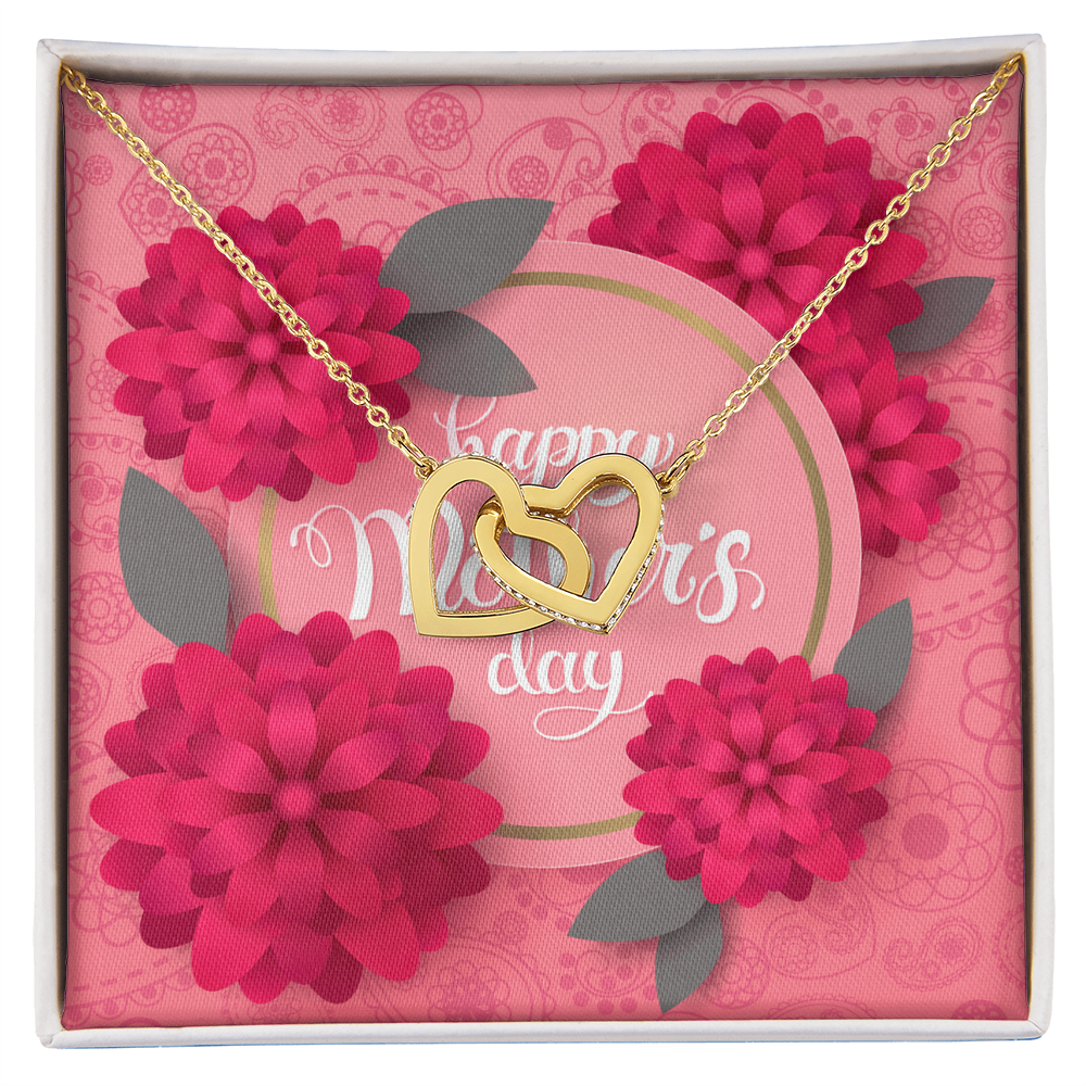 Happy Mother's Day Gift for Mom Necklace, Daughter to Mom Jewelry, Heart Necklace for Mother, Gift from Daughter or Son, Birthday Christmas Gifts With Heartfelt Message