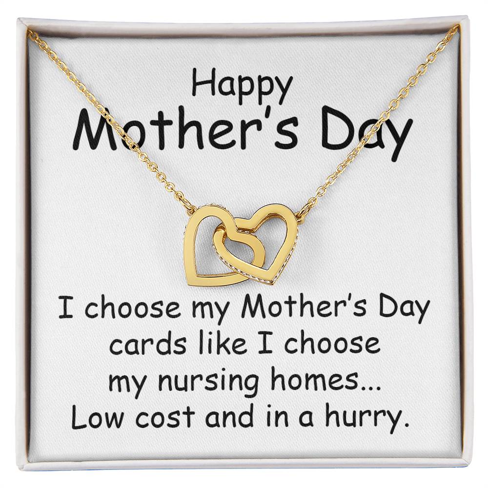 Mother's Day Gift Necklace for Her, Nurse Mom Jewelry, Gift from Son or Daughter, Doctor Luxury Necklace for Mother, Birthday Christmas Gifts With Heartfelt Message Hospital