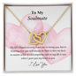To My Soulmate - I Love You Necklace - To My Wife Necklace From Husband - To My Soulmate Necklace For Women - Valentines Day Gifts For Wife - Love Lock Necklace Handmade