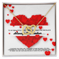 Couple Necklace Set - Friendship Necklaces - Customize Couple Necklace - To My Wife Necklace From Husband - To My Soulmate Necklace for Women - Romantic Message for Her