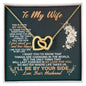 To My Wife I'll Be By Your Side Love Your Husband - To My Soulmate Necklace For Women - Wife Birthday Gift -  To My Wife Necklace From Husband - Anniversary Gift For Wife from Husband