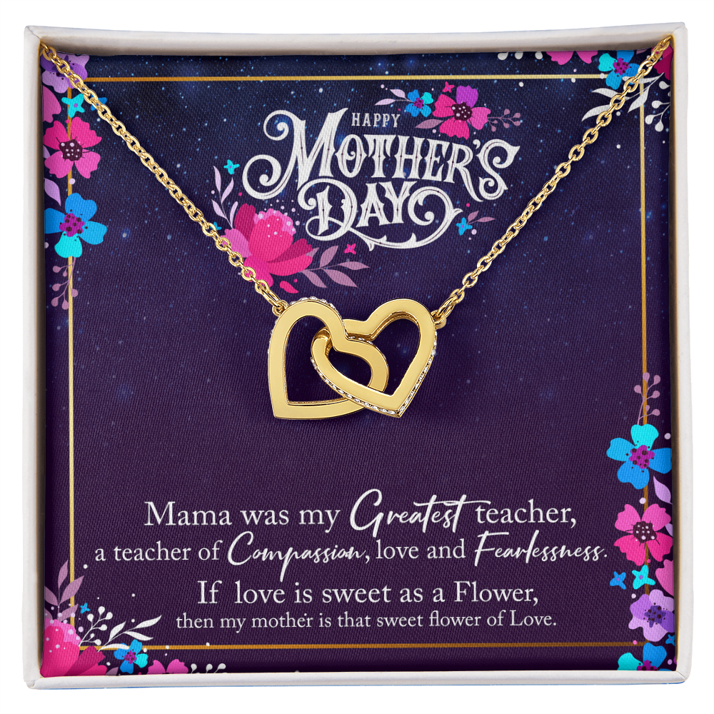 Happy Mother's Day Gifts Ideas for Greatest Teacher, Floral Birthday Necklace From Daughter Son, Sentimental Message Card Gifts for Mom Mommy 2026