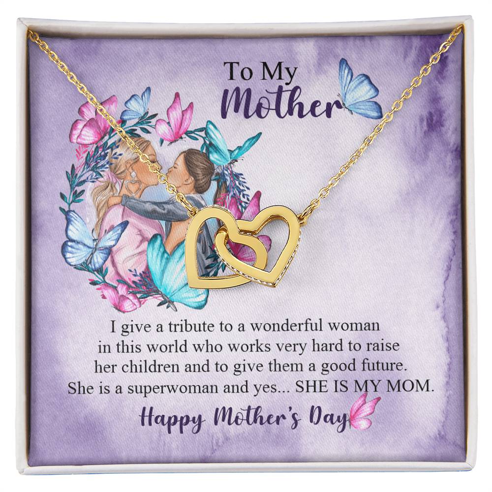 Happy Mother's Day Necklace, Best Gift for Mom, Elegant Jewelry for Mother, Keepsake Gift Idea for Mommy, Jewelry for Mom, Birthday Christmas Gifts With Heartfelt Message