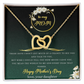 To My Mom Necklace, Happy Mother's Day Gift, Daughter Gift for Mom, Emotional Message Card Jewelry, Unique Moms Birthday Gift Ideas