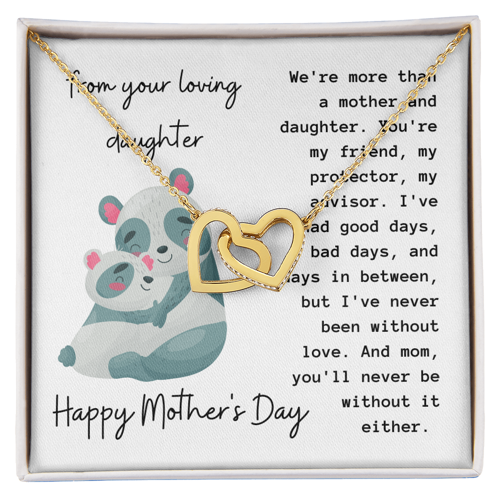 Happy Mother's Day Necklace, Best Gift for Mom from Daughter, Elegant Jewelry for Mother, Keepsake Gift Idea for Mommy, Jewelry for Mom, Birthday Christmas Gifts With Heartfelt Message