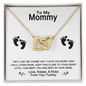 To My Mom Necklace - Mother's Day Gift - Love Message Gift for Mother - Necklace for Mom - Love knot for mom - Gift for Mommy/Mother