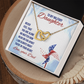 To My Daughter Necklace From Dad With Heartfelt Message & Elegant Box Gifts From Daddy Papa, Daughter Beautiful Jewelry Gift On Graduation or Birthday 2026, 4th of July USA