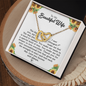 Gift For Wife - Unconditional Love - Love Knot - Love design lockets  for wifey - Love lock Design Neckless for Girlfriends - Sweet lockets - Gift for wifey - Diamond Neckless - Lovely wife Gift