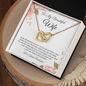 To My Beautiful Wife - Necklace - Love Your Husband - Love Necklace from Hubby - Best Gift from Husband - Wife Gift - Necklace design love - Diamond Necklace  For wife
