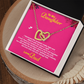 Daughter Gifts From Dad Father Daughter Necklace Birthday Graduation Christmas Jewelry For My Daughter with Message Card and Gift Box, Daughter Jewelry From Mama, Daughter Birthday Necklace Christmas Gifts