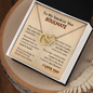 Gift For Your Soulmate - Hand In Hand - Love Knot - To My Smokin' Hot Soulmate - To my Wife Necklace -  anniversary necklace for wife - Necklace with love message for wife - Wife Birthday Surprise