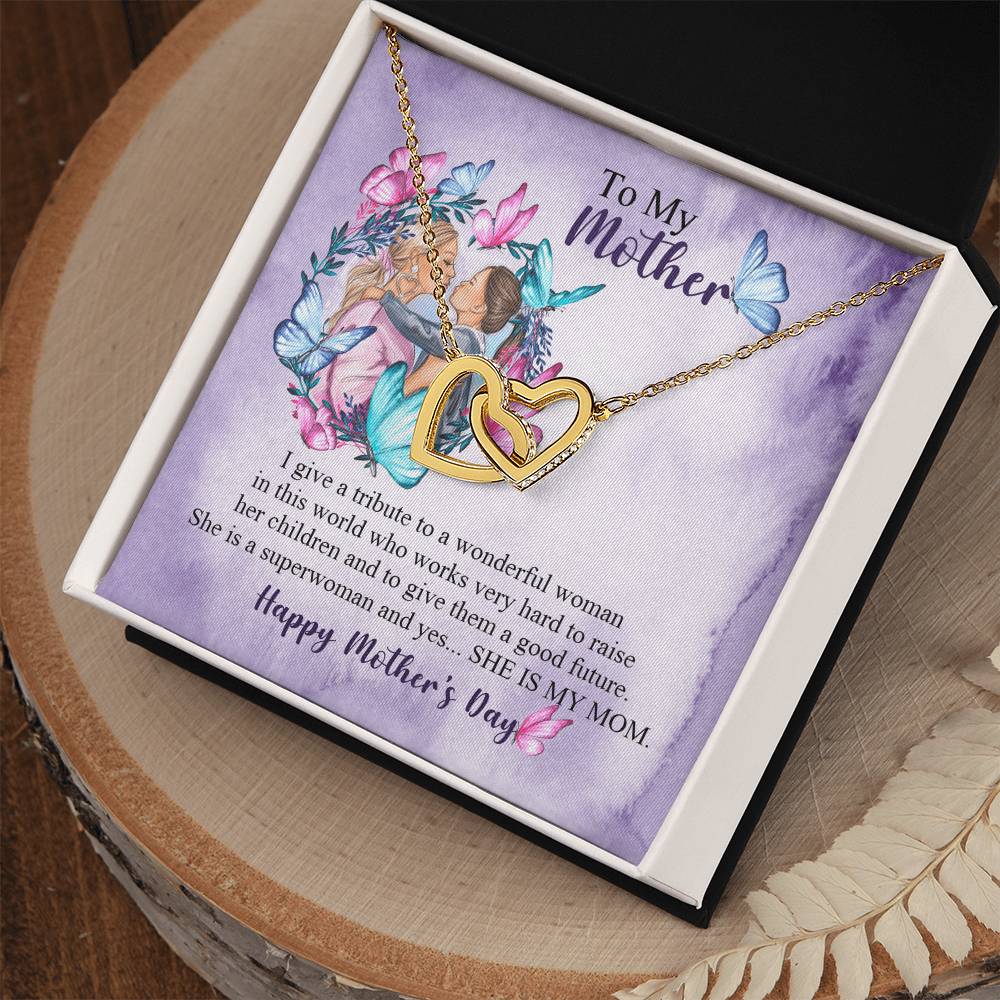 Happy Mother's Day Necklace, Best Gift for Mom, Elegant Jewelry for Mother, Keepsake Gift Idea for Mommy, Jewelry for Mom, Birthday Christmas Gifts With Heartfelt Message
